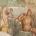 Detail of a Wall Painting with Polyphemus and Galatea in the Naples Archaeological Museum, July 2012