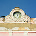 Moldova, Bălți, Clock on the Pediment of the Former Administrative Building