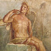 Detail of a Wall Painting with Polyphemus and Galatea in the Naples Archaeological Museum, July 2012