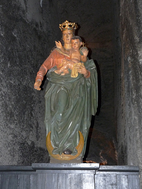 Wieliczka Salt Mine- Chapel of Saint Kinga- Madonna and Child