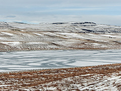 A winter scene at the reservoir