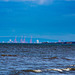 Looking towards Liverpool and the Wirral from Talacre beach