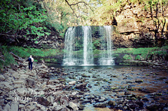 Sgwd yr Eir waterfall, Afon Hepste (Scan from 1991)