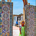 Tunisi : Sui tetti della Medina migliaia di piastrelle artistiche con i grafismi  tipici della produzione tunisina