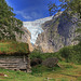 Briksdalsbreen and the old house.