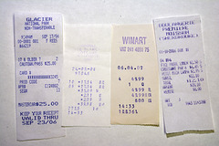 Receipts of yesteryear