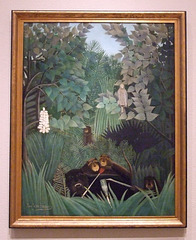 The Merry Jesters by Rousseau in the Philadelphia Museum of Art, January 2012
