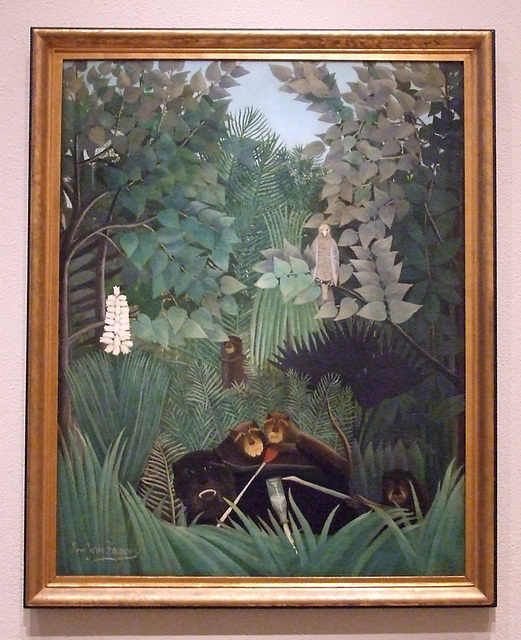 The Merry Jesters by Rousseau in the Philadelphia Museum of Art, January 2012