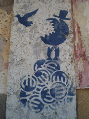 Stencil - Euro voracity, By Dalaiama.