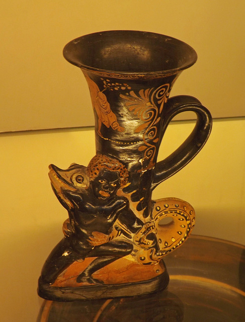 Rhyton in the Form of a Crocodile Devouring an African Boy in the British Museum, May 2014