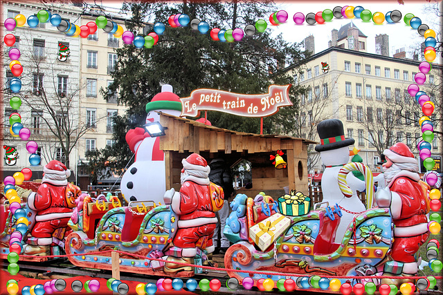 Lyon (69) 19 décembre 2017. Sur le marché de Noël...