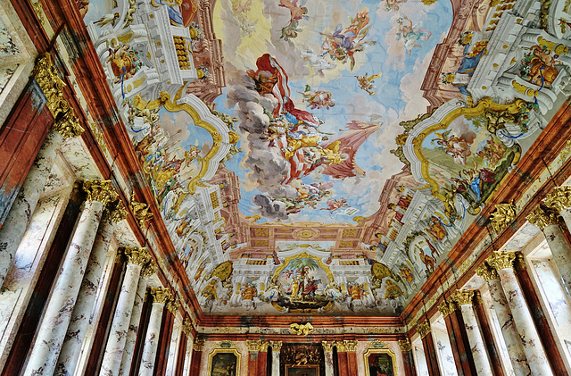 Kaisersaal im Kloster St. Florian - Emperor's hall St. Florian - mit PiP