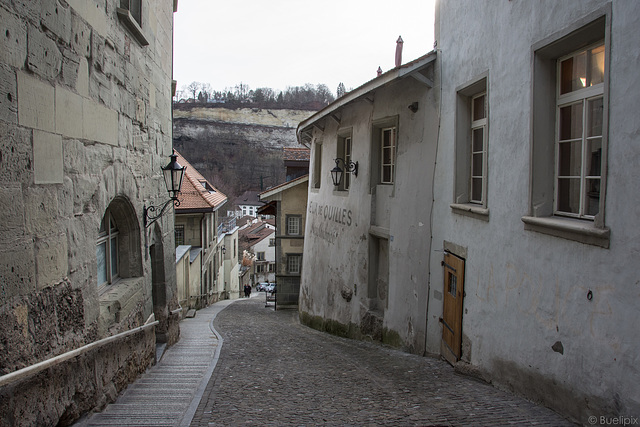 in der Altstadt von Freiburg / Fribourg - CH (© Buelipix)