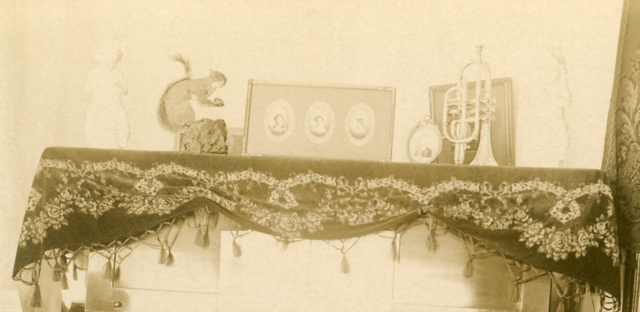 Top of Piano - Detail of Parlor and Sitting Room, Elizabethtown, Pa., March 10, 1912