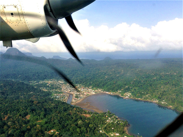 Aerial view of São Tomé Island