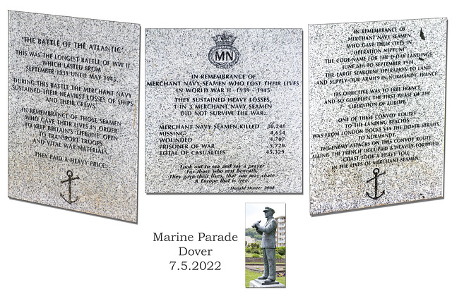 Merchant Navy WW2 Memorial Dover Dedications 7 5 2022