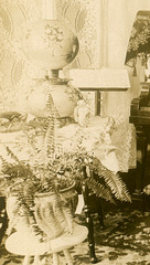 Lamp and Fern - Detail of Parlor and Sitting Room, Elizabethtown, Pa., March 10, 1912