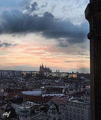 outlook to the prague castle