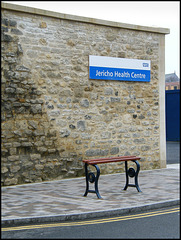 repaired section of infirmary wall