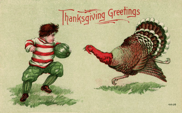 Thanksgiving Football Greetings