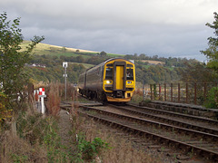158707 approaches Dingwall Junction