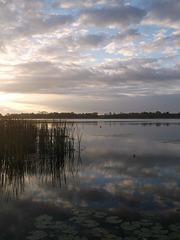 Le jour se lève sur la lac Cecile