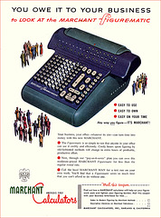 Marchant Calculators Ad, 1955