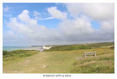 A bench with a view Belle Tout - Sussex - 12.7.2016