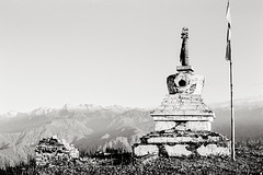 a stupa in southern himalaya