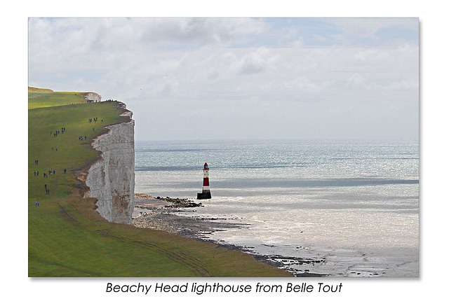 Beachy Head lighthouse from Belle Tout 12 7 2016