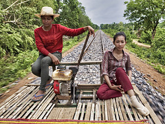 Le train de bambou de Battambang