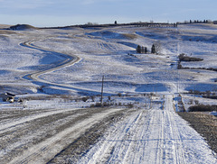 Winter in the Nanton, Alberta, area