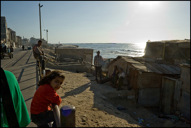Gaza beach refugee village