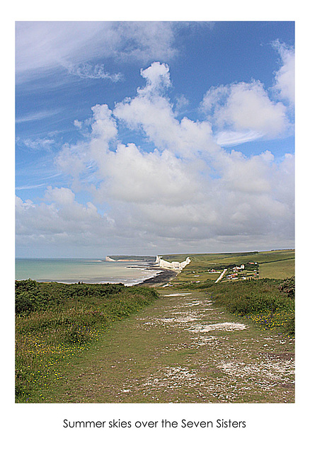 Summer skies over The Seven Sisters, 12.7.2016