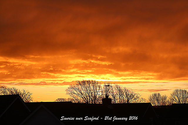 Seaford sunrise - 21.1.2016