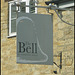 boring grey Bell sign