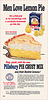 Pilsbury Pie Crust Mix Ad, 1950