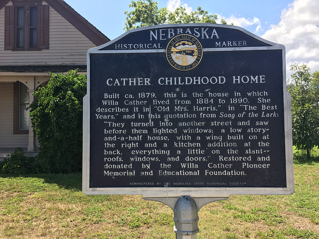 Willa Cather childhood home
