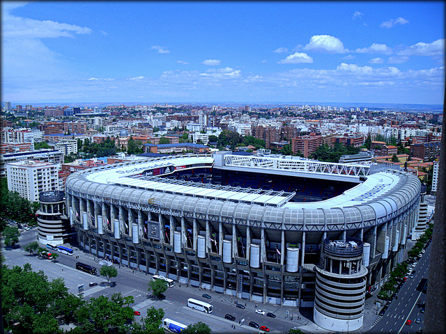 Santiago Bernabeu, the home of Real Madrid