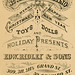 Christmas Greeting, Edward Ridley & Sons Department Store, New York City, 1880