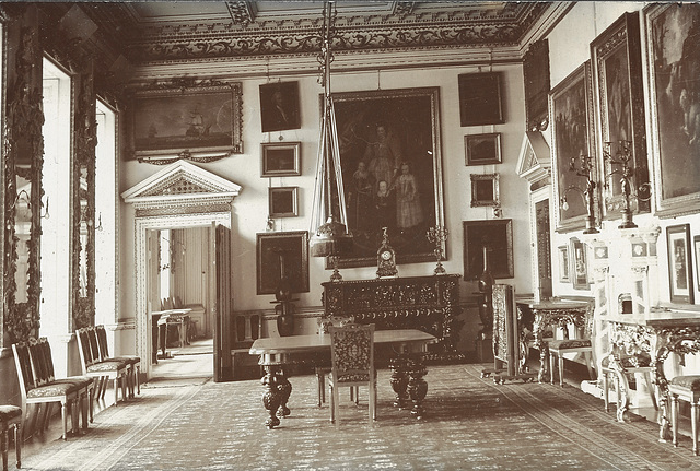 Blue Room, Wentworth Castle, South Yorkshire c1900