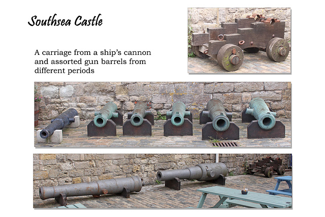 Southsea Castle carriage & gun barrels 11 7 2019