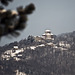 The Sanctuary of Graglia under the snow, Biella, Italy (View from the Burcina hill)