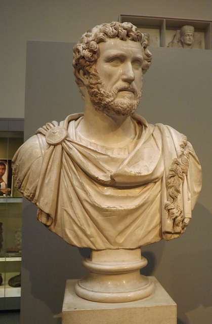 Marble Bust of Antoninus Pius in the British Museum, May 2014