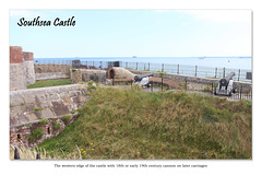 Southsea Castle from the West with cannon 11 7 2019