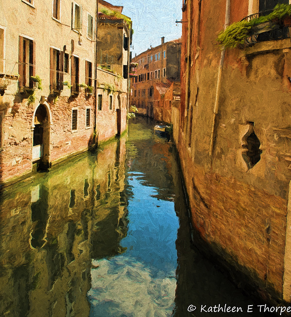 Venice architecture and reflections - Topaz Filter