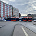 Buses waiting on their shift at Leiden Central Station