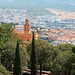 Alcazaba - Blick vom "Torre de la Rolvora" zum Hotel "Alhambra Palace"