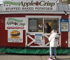 Apple crisp & stuffed baked potato truck