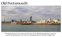 Square Tower from  the South Old Portsmouth 19 7 2018 wide view